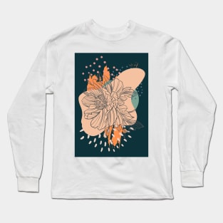 Abstract Floral Long Sleeve T-Shirt